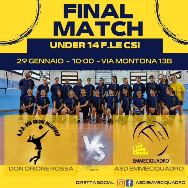 Finale coppa d'autunno under 14 